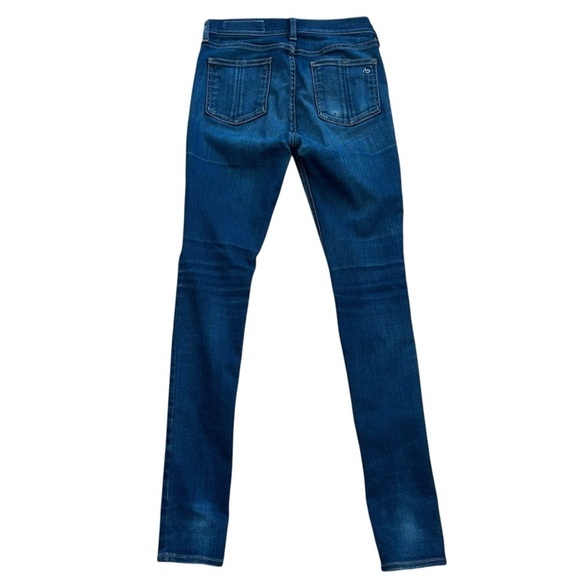 Rag & Bone High Rise Skinny Tight Pants Dark Blue Women’s 25 Grunge Punk Goth - Picture 2 of 15